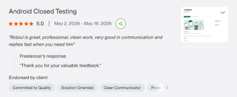 Client review: Android Closed Testing