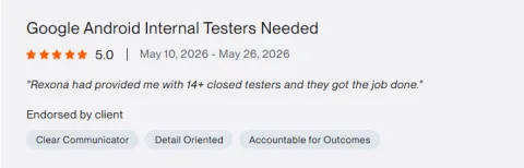 Client review: Google Android Internal Testers Needed