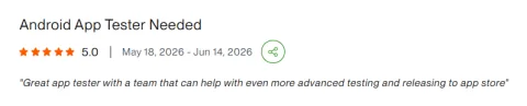 Client review: Android App Tester Needed